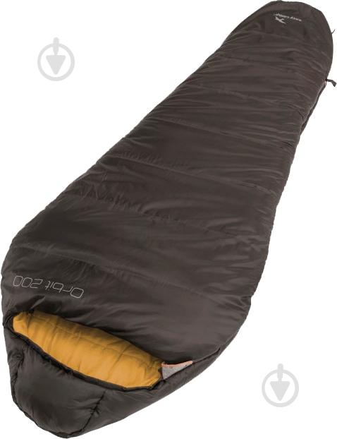 Спальний мішок Easy Camp Camp Orbit 200/-1°C Black (Right) 240159 - фото 1