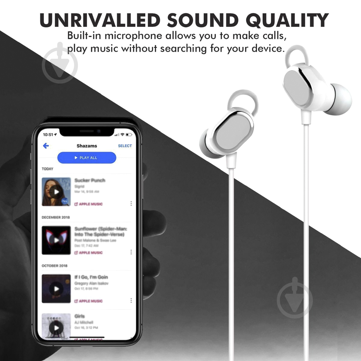 Наушники Promate Rovi white - фото 3