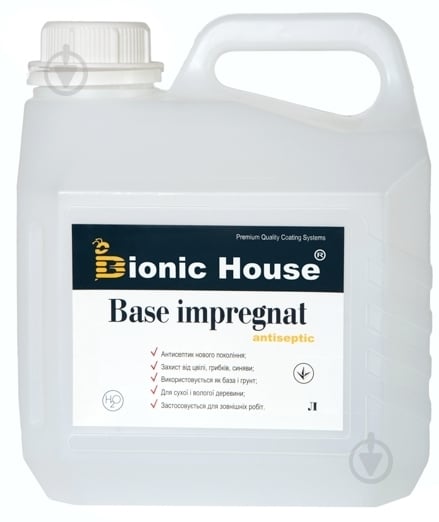 Грунтовка Bionic House антисептик Base-Impregnat 3 л - фото 1 Грунтовка Bionic House антисептик Base-Impregnat 3 л - фото 1