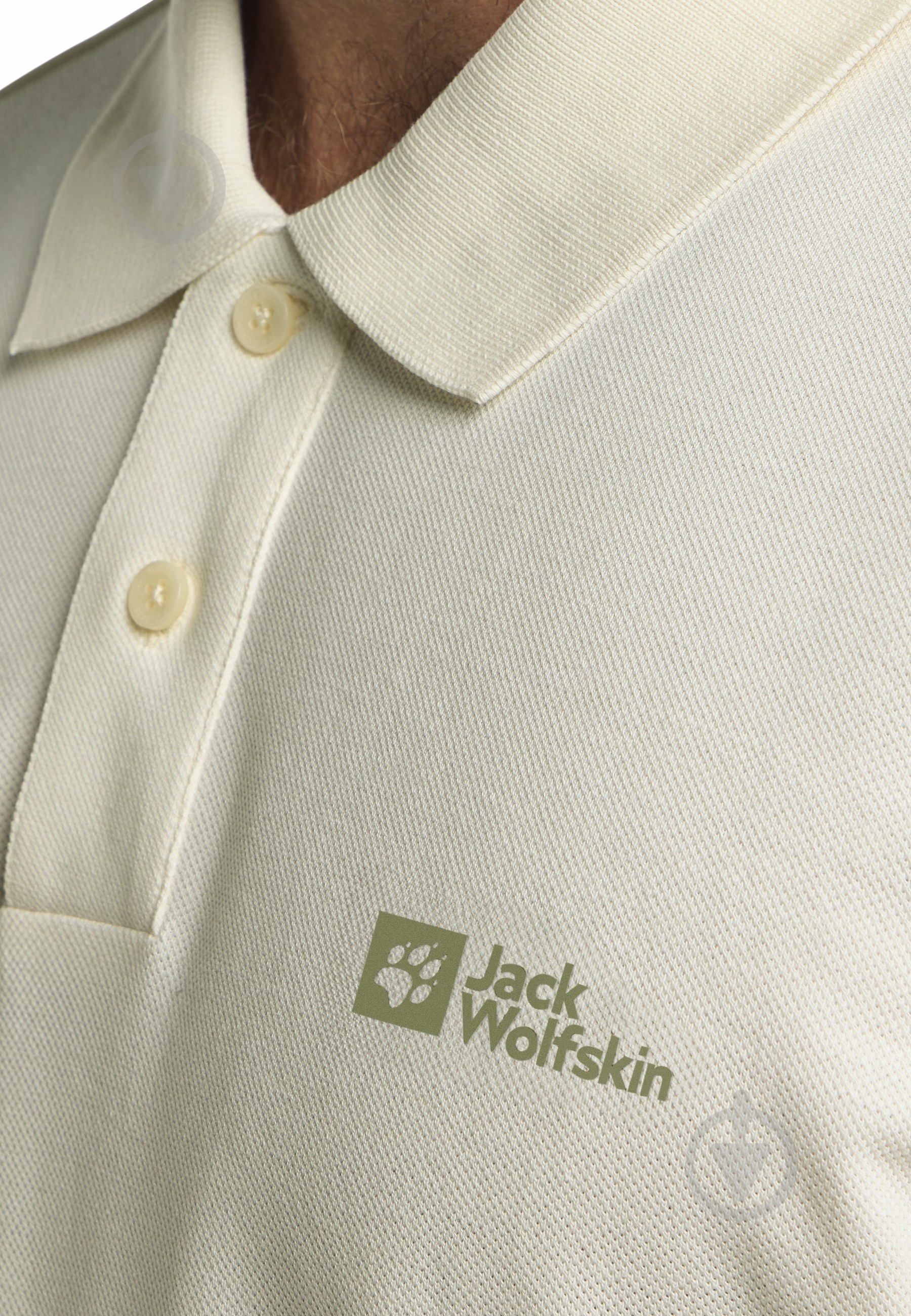 Поло Jack Wolfskin 1809301_5127 молочный - фото 3