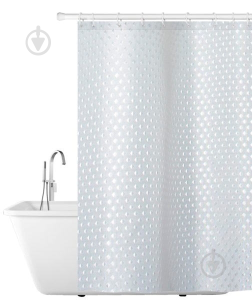 Шторка для ванны Tatkraft Purl - фото 1 Шторка для ванны Tatkraft Purl - фото 1