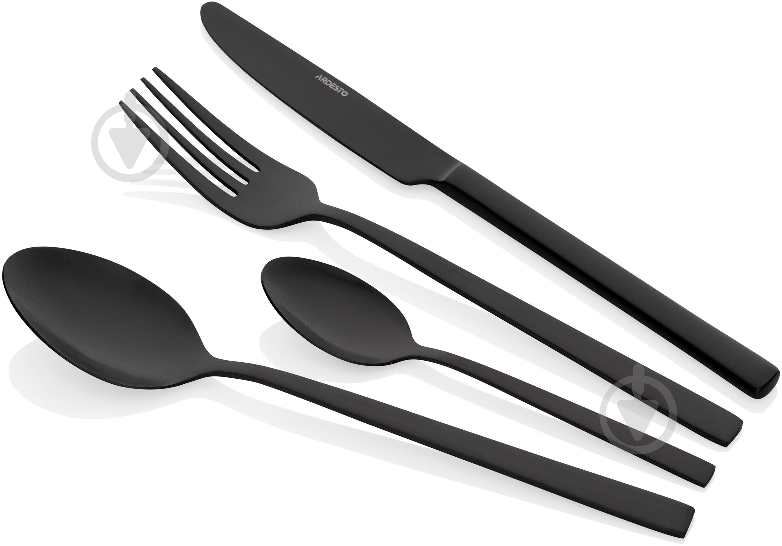 Набор столовых приборов Ardesto Black Mars Favola 4 шт. черный AR0704FSB - фото 1 Набор столовых приборов Ardesto Black Mars Favola 4 шт. черный AR0704FSB - фото 1