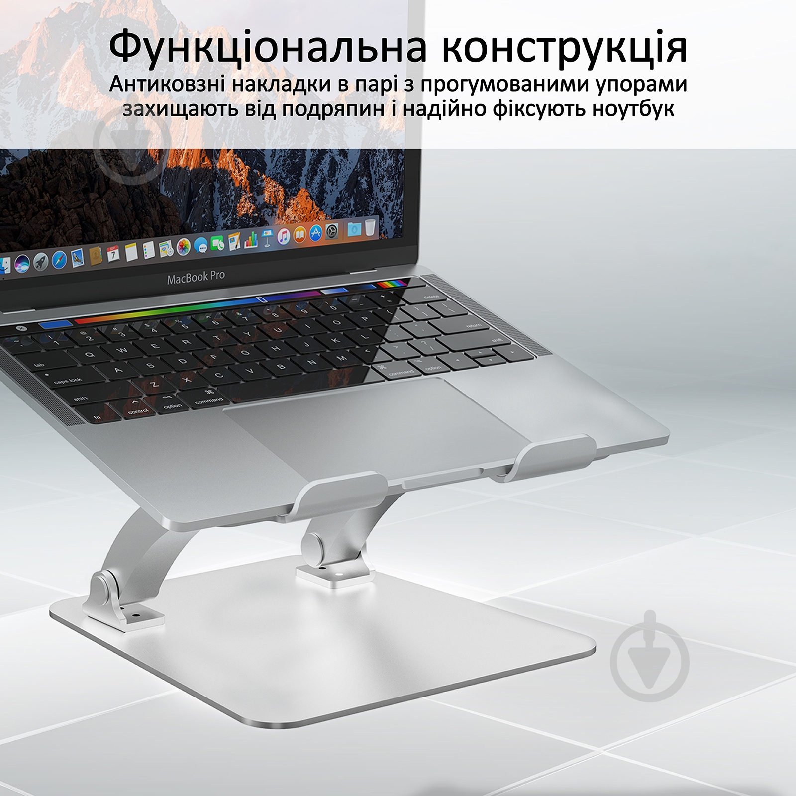 Подставка для ноутбука Promate DeskMate-4 Grey - фото 3
