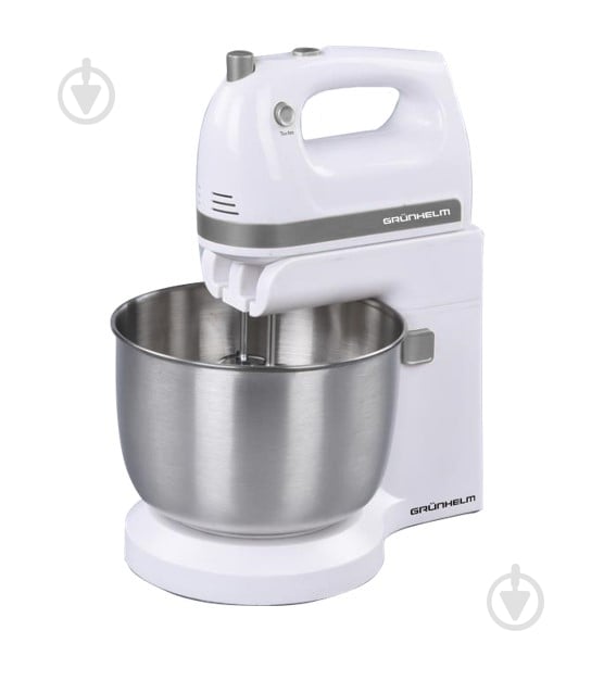 Миксер планетарный Grunhelm GRM662W с чашей - фото 1 Миксер планетарный Grunhelm GRM662W с чашей - фото 1