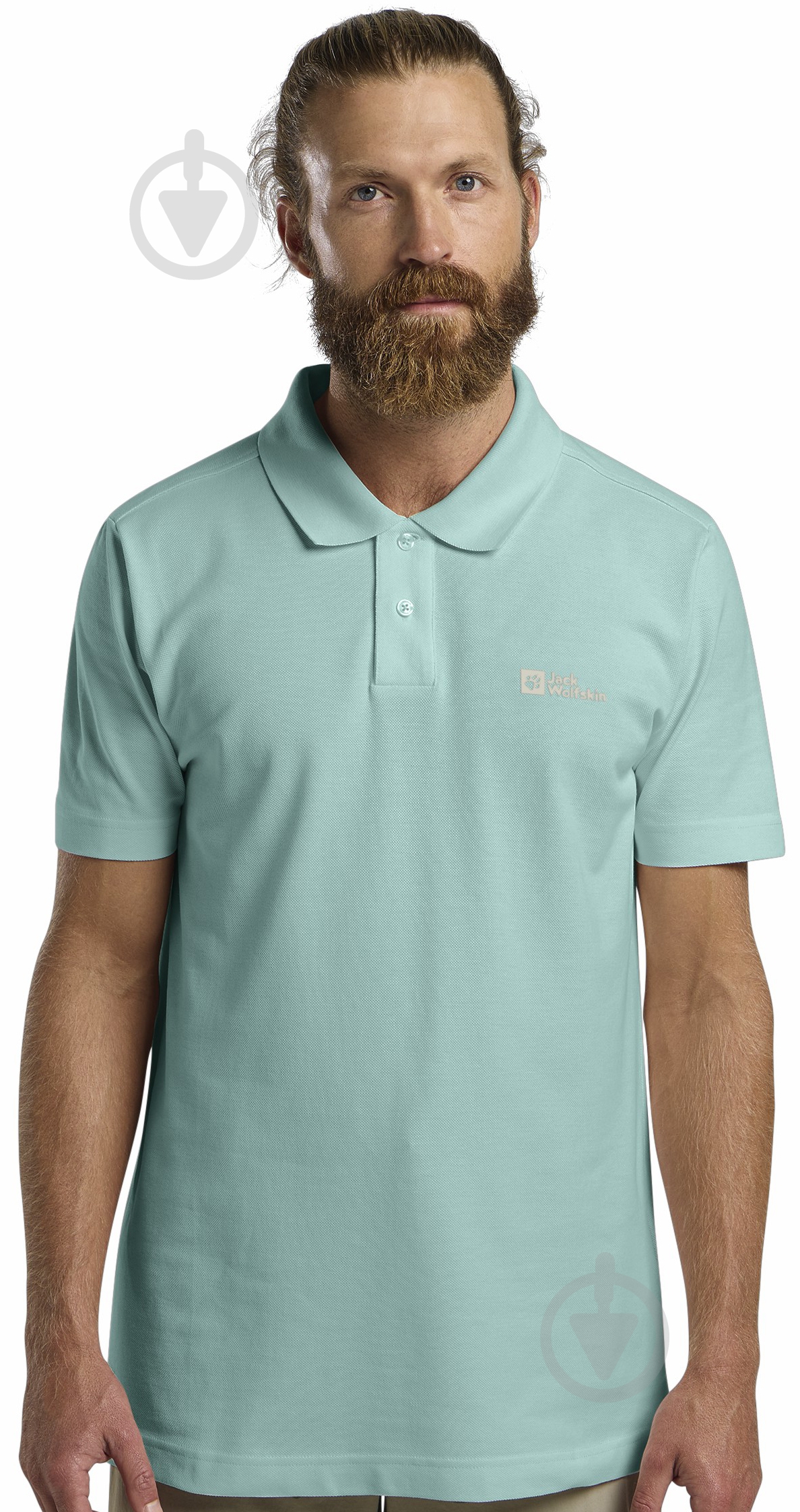 Поло Jack Wolfskin 1809301_E0180 бирюзовый - фото 1