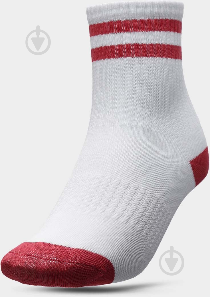 Носки 4F SOCKS CAS F061 (2pack) 4FJAW22USOCF061-90S р.32-35 белый 2 пари шт. - фото 2