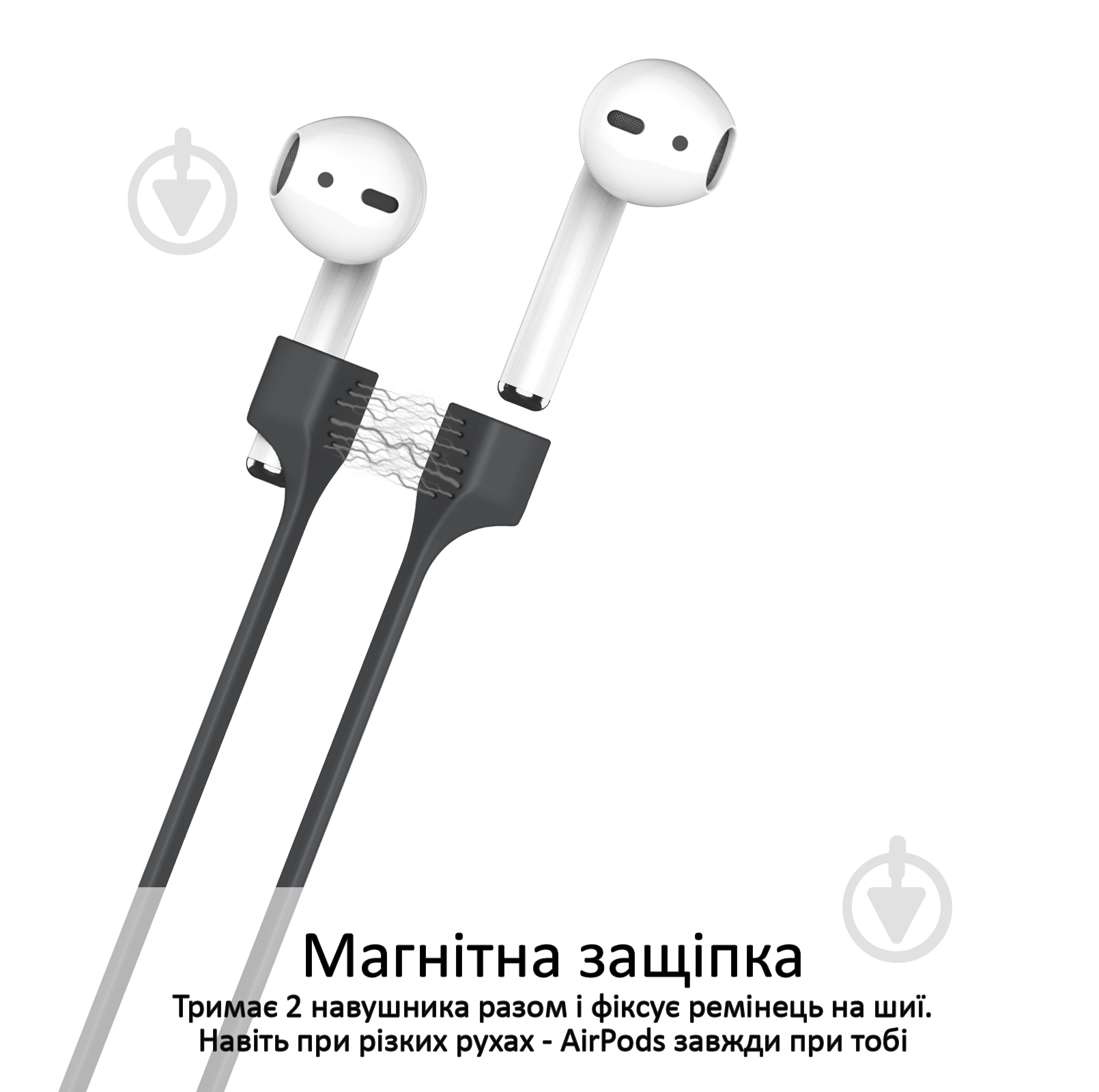 Чехол для наушников Promate PodKit для Apple AirPods black (podkit.black) - фото 5