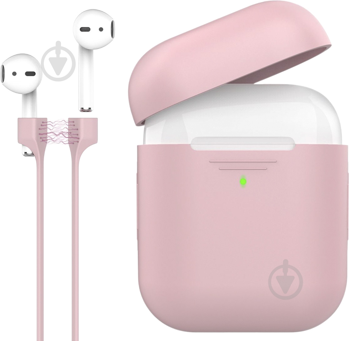 Чехол для наушников Promate PodKit для Apple AirPods pink (podkit.pink) - фото 1 Чехол для наушников Promate PodKit для Apple AirPods pink (podkit.pink) - фото 1