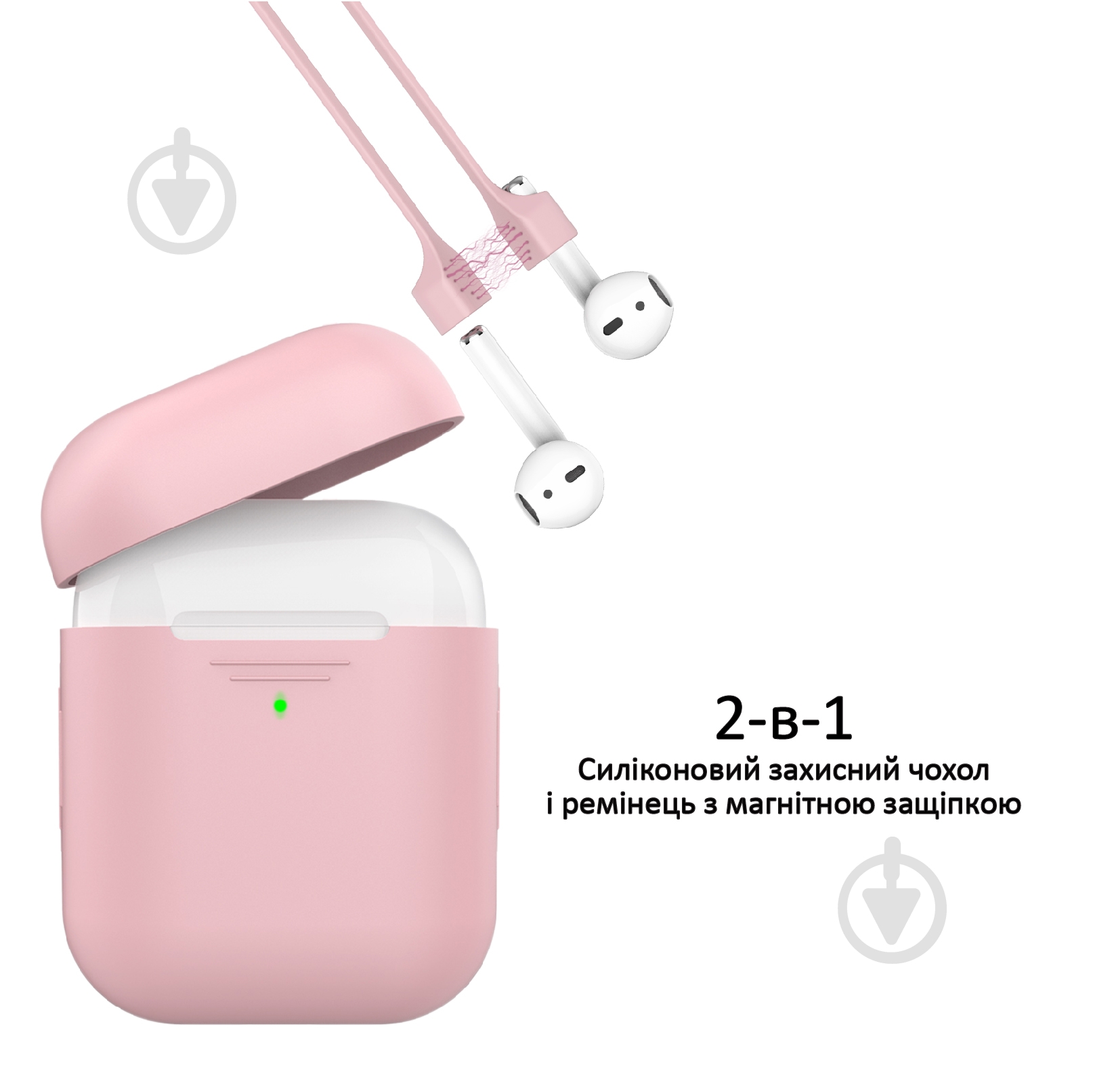 Чехол для наушников Promate PodKit для Apple AirPods pink (podkit.pink) - фото 2 Чехол для наушников Promate PodKit для Apple AirPods pink (podkit.pink) - фото 2