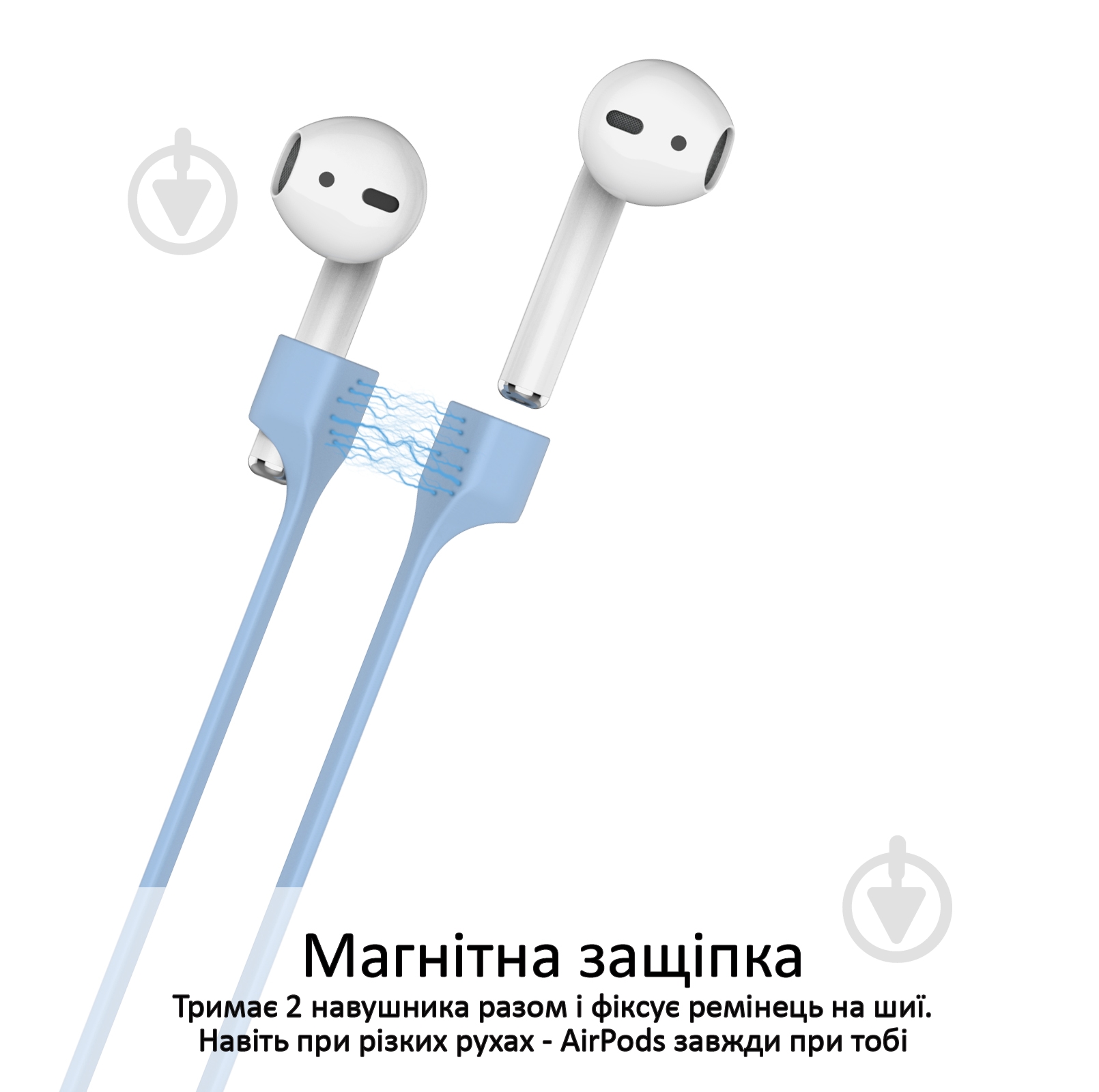 Чехол для наушников Promate PodKit для Apple AirPods blue (podkit.blue) - фото 5 Чехол для наушников Promate PodKit для Apple AirPods blue (podkit.blue) - фото 5