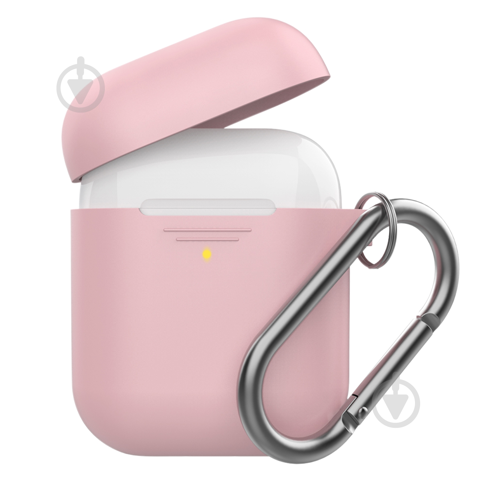 Чохол для навушників Promate GripCase для Apple AirPods pink (gripcase.pink) - фото 1 Чохол для навушників Promate GripCase для Apple AirPods pink (gripcase.pink) - фото 1
