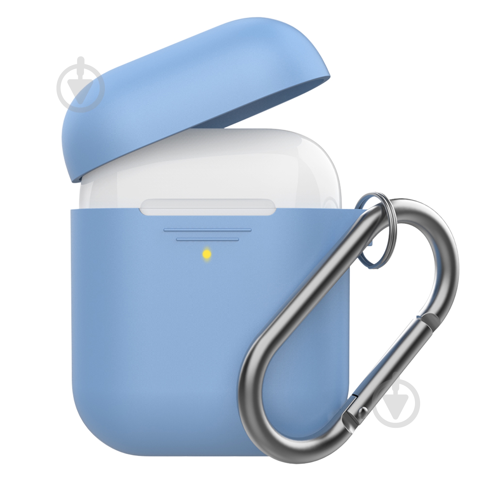 Чехол Promate GripCase для Apple AirPods blue (gripcase.blue) - фото 1 Чехол Promate GripCase для Apple AirPods blue (gripcase.blue) - фото 1