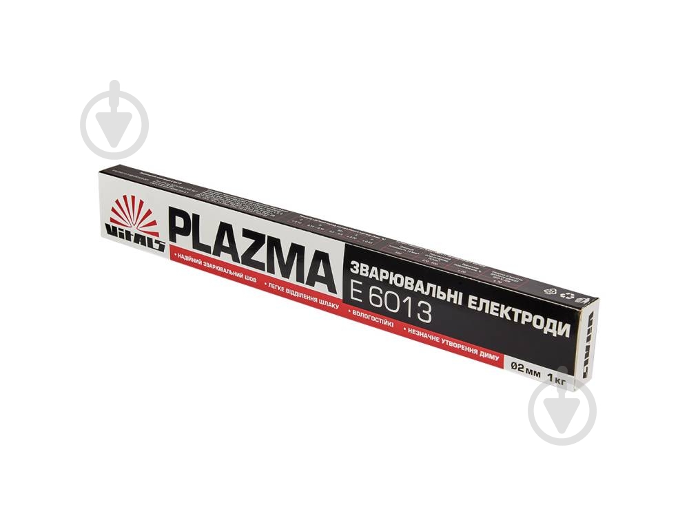 Электроды сварочные Vitals Plazma E6013 2 мм 1 кг - фото 1