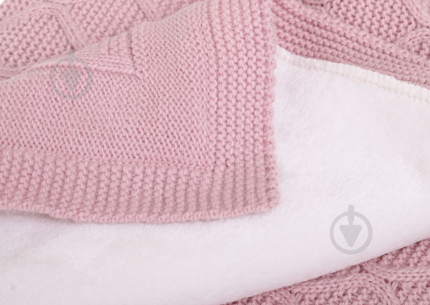 Простынь Mari-Knit 90х90 см пудра 0801 - фото 2 Простынь Mari-Knit 90х90 см пудра 0801 - фото 2