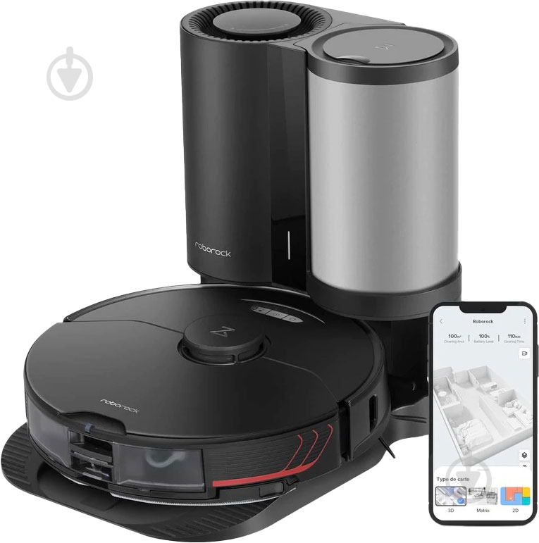 Робот-пилосос Roborock S7 MaxV Plus black - фото 1