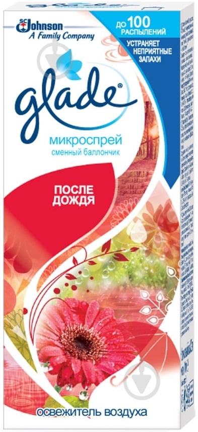 Сменный баллончик для микроспреем Glade После дождя 10 мл - фото 1