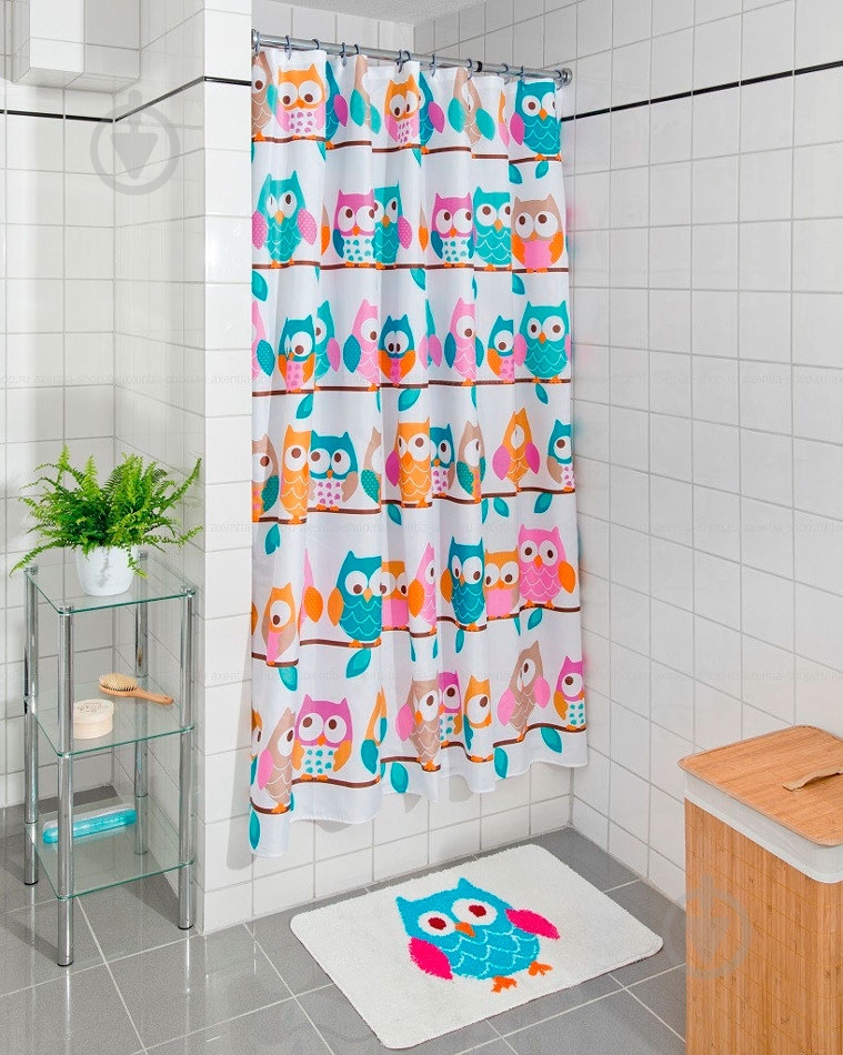 Штора для душа Axentia Совы 282470 - фото 2