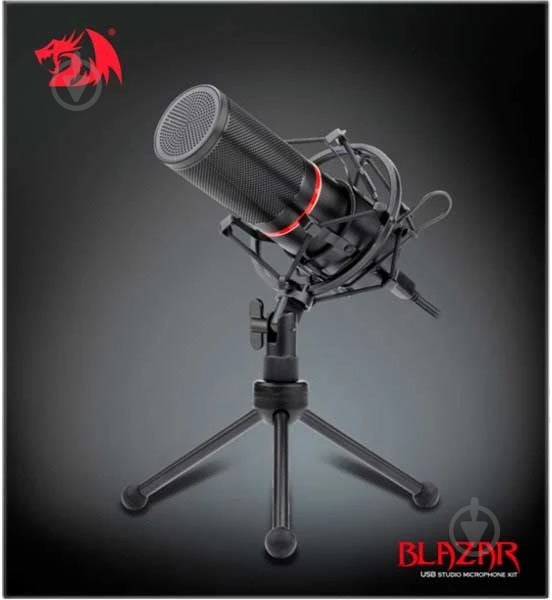 Микрофон Redragon Blazar GM300 USB подставка (77640) - фото 5