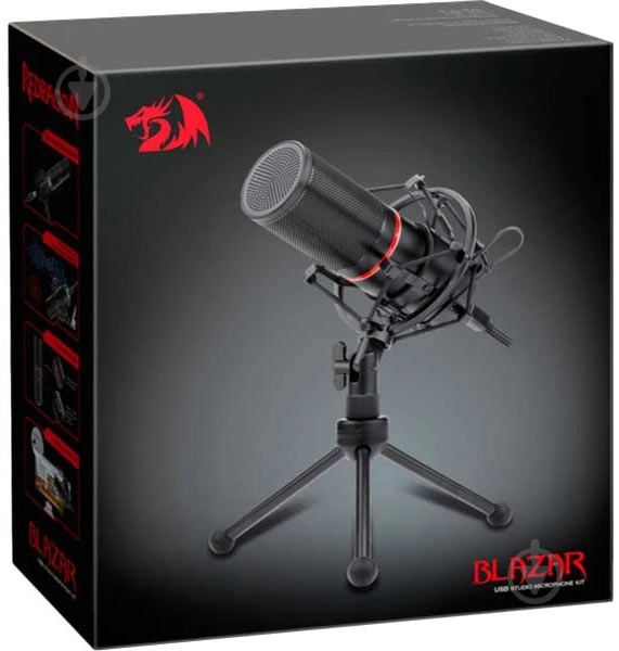 Микрофон Redragon Blazar GM300 USB подставка (77640) - фото 4