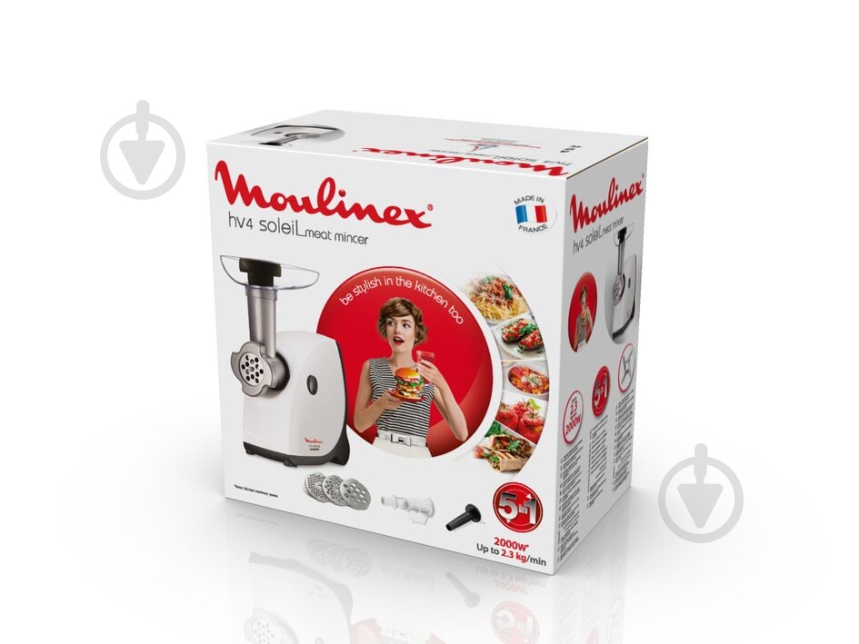 Мясорубка Moulinex SOLEIL HV4 5в1 ME445A38 - фото 5