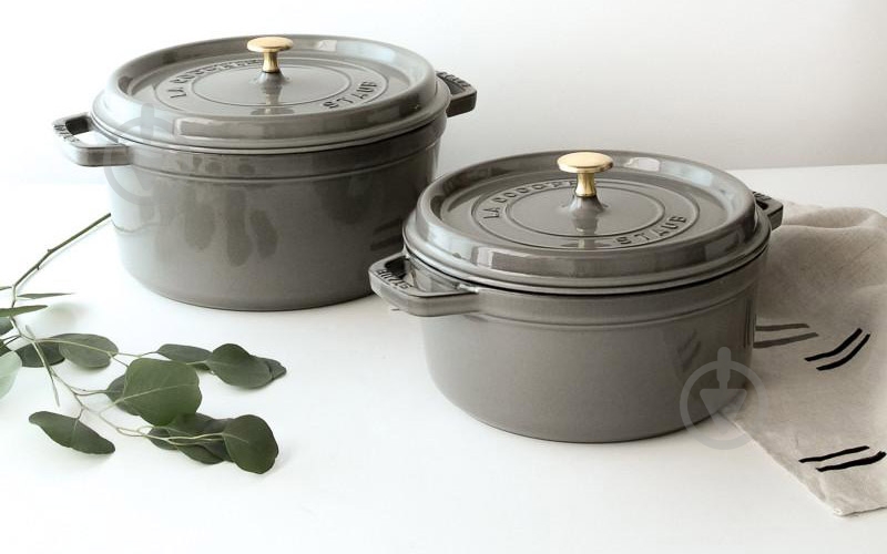 Кокотница Staub 3,8 л серая 40500-246-0 - фото 3