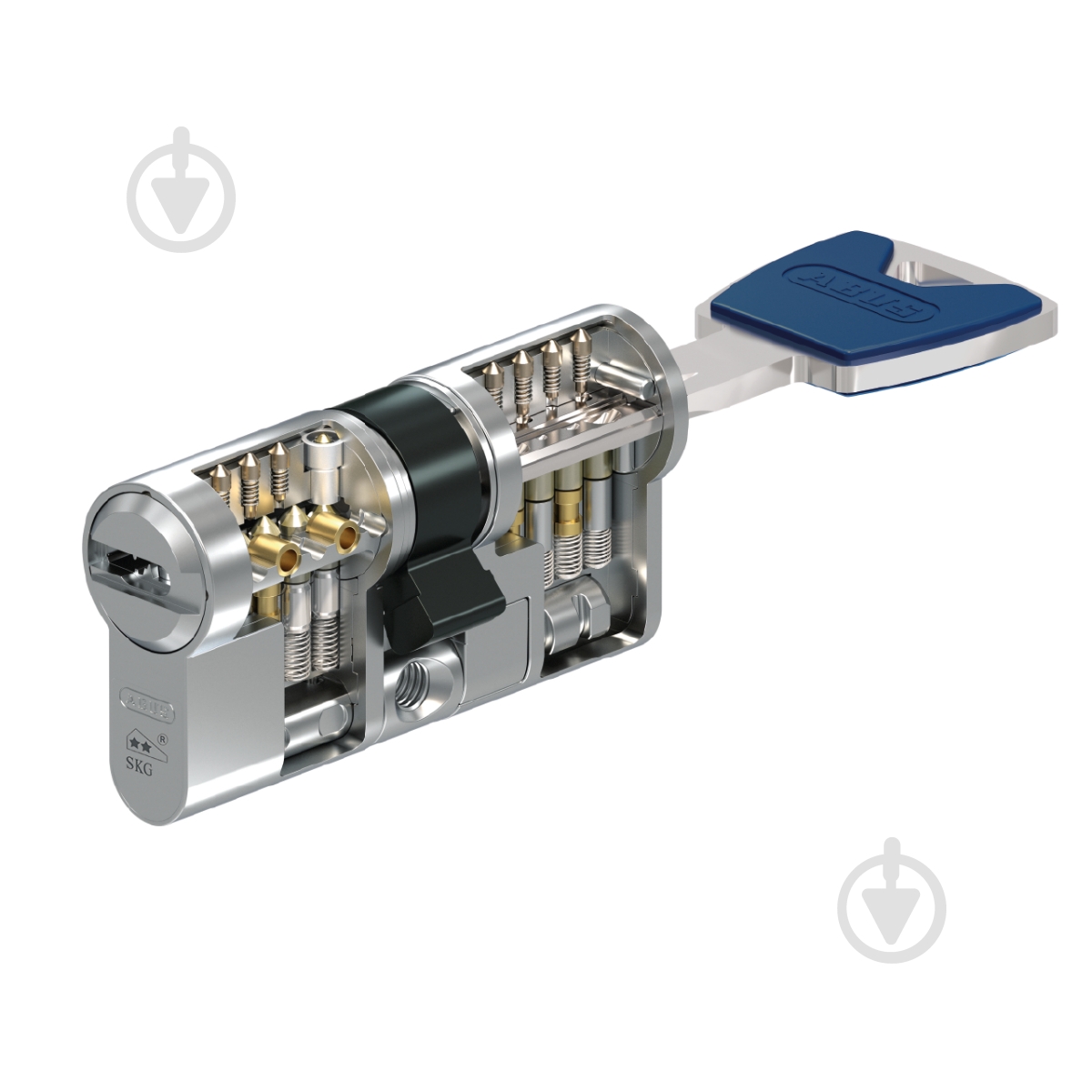 Цилиндр Abus 45x35 ключ-ключ 80 мм матовый никель Xelus 3000 - фото 2 Цилиндр Abus 45x35 ключ-ключ 80 мм матовый никель Xelus 3000 - фото 2