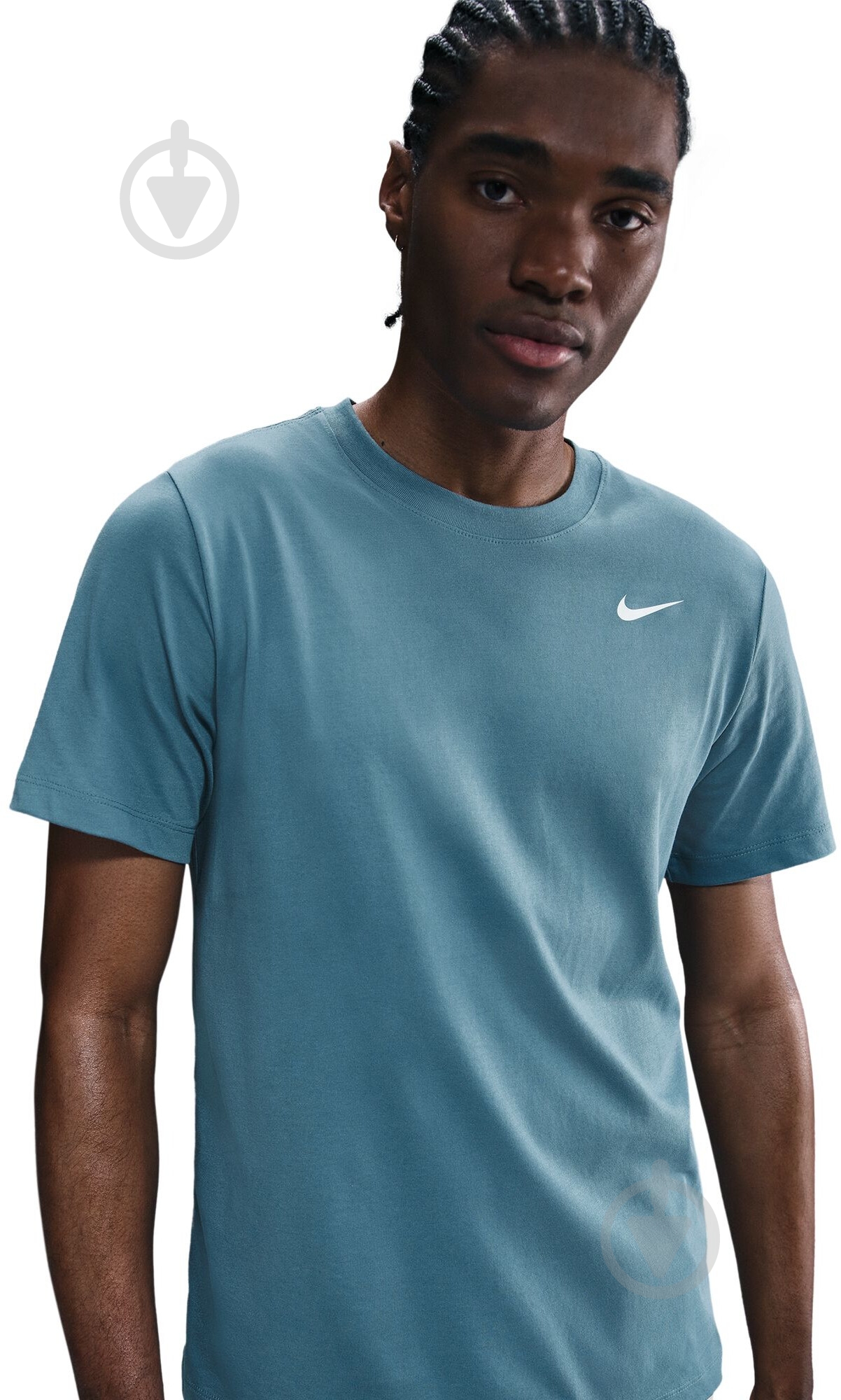 Футболка Nike M NK DF TEE DFC CREW SOLID AR6029-006 р.S бирюзовый - фото 3