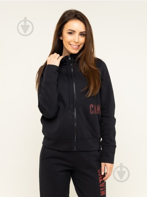 Джемпер Calvin Klein Performance FULL ZIP HOODED JACKET 00GWH9J437-007 р. S черный - фото 2