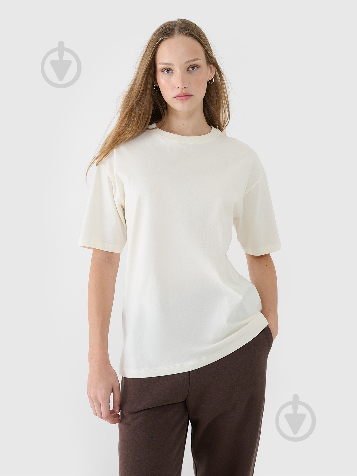 Футболка 4F TSHIRT F2694 4FRSS25TTSHF2694-11S р.XL бежевый - фото 1