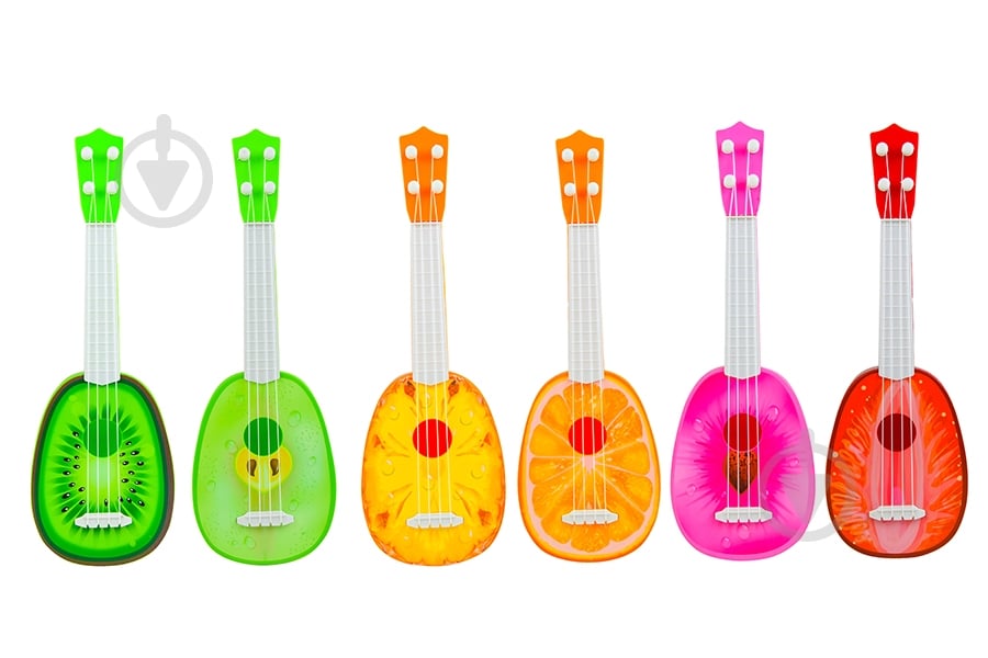 Игрушка Гитара 8821 в виде фруктов в ассортименте - фото 1 Игрушка Гитара 8821 в виде фруктов в ассортименте - фото 1