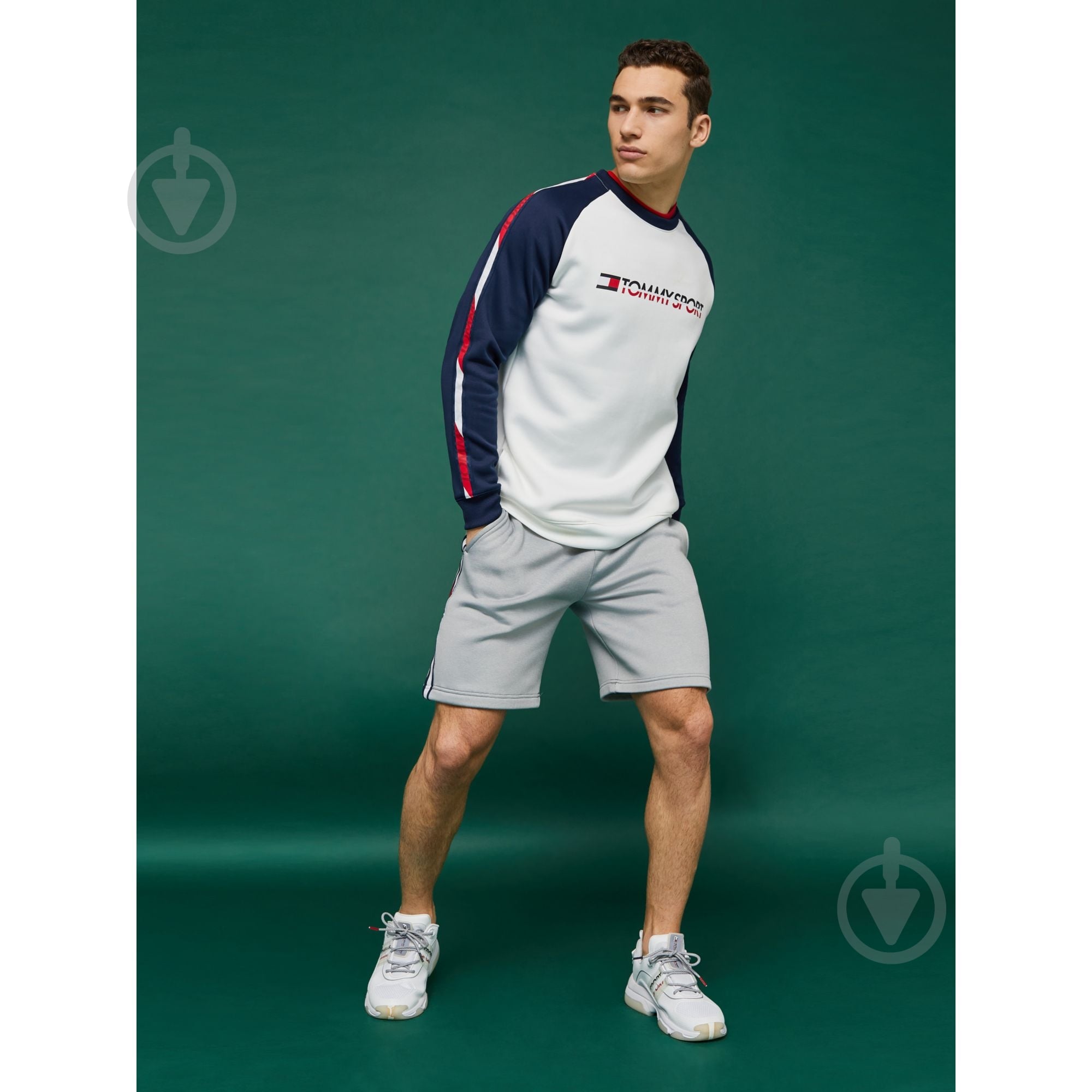 Джемпер Tommy Hilfiger FLEECE TAPE CREW S20S200276100 р. L белый - фото 4
