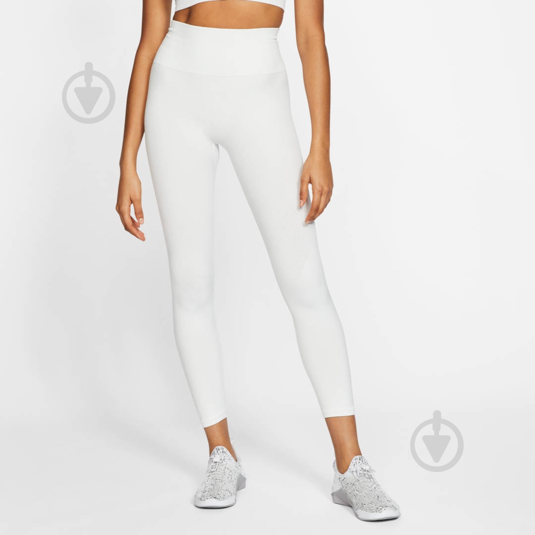 Лосины Nike W NK SEAMLESS 7/8 TIGHT CJ3831-121 р.XL белый - фото 4