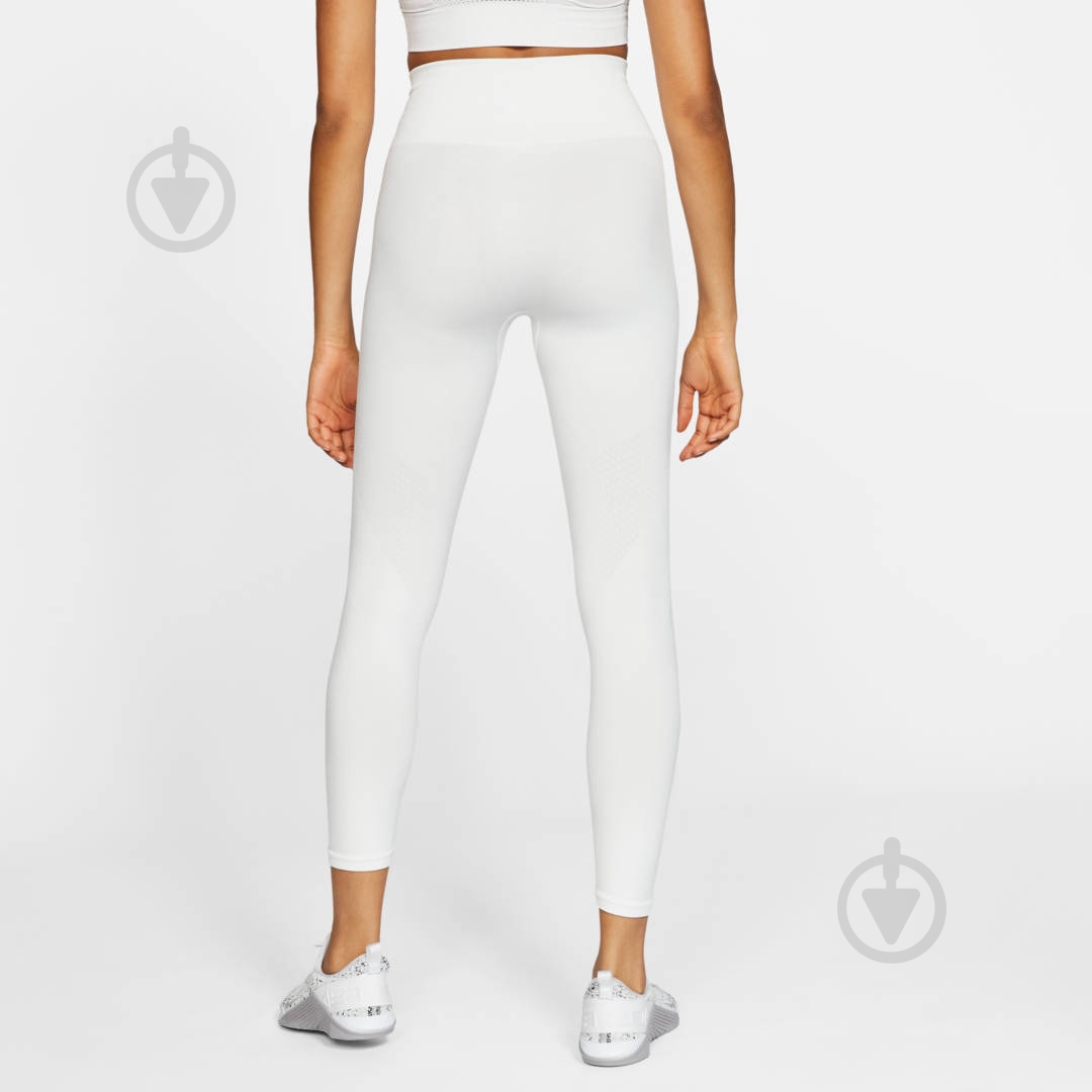 Лосины Nike W NK SEAMLESS 7/8 TIGHT CJ3831-121 р.XL белый - фото 5