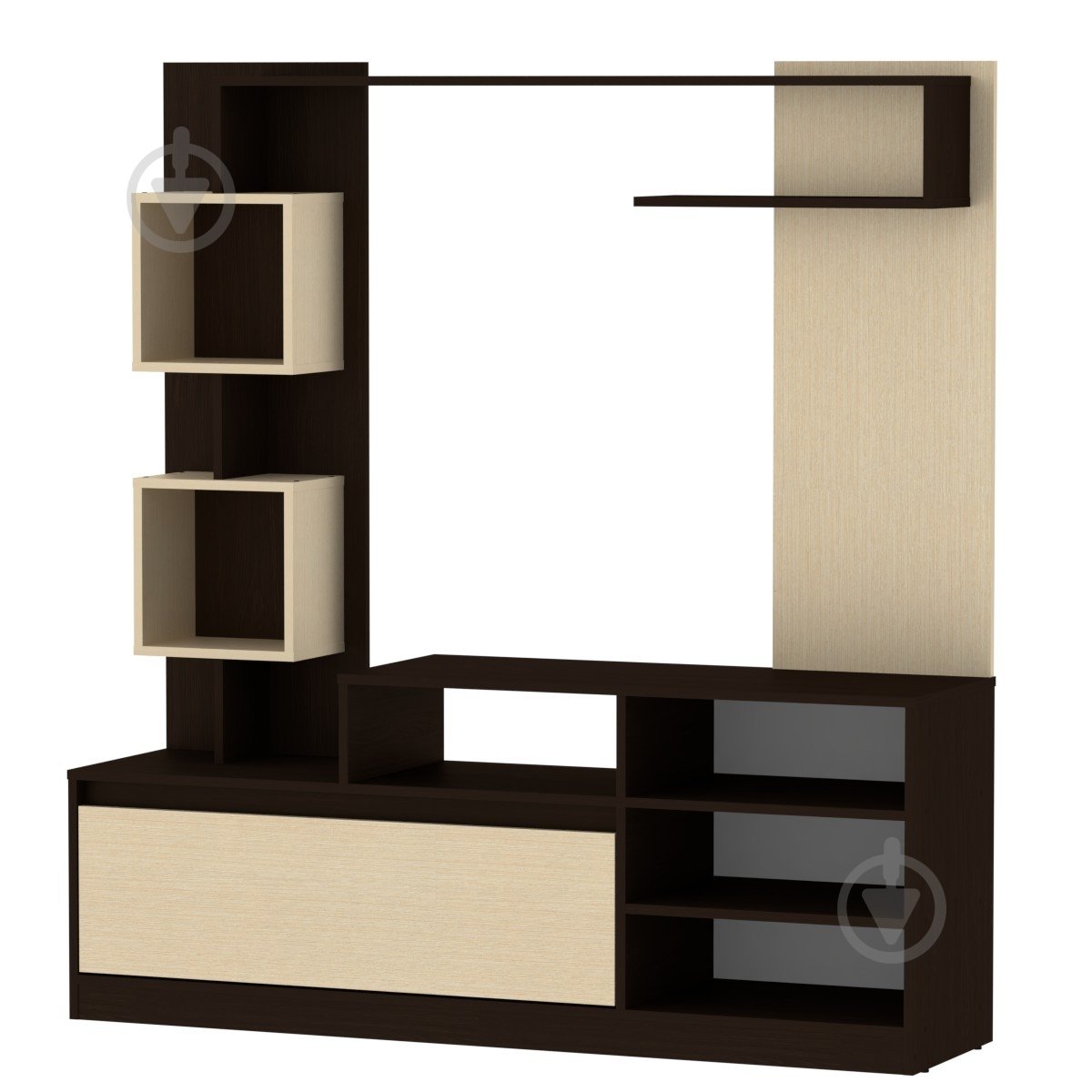 Стінка Мілана венге темний / венге світлий - фото 1