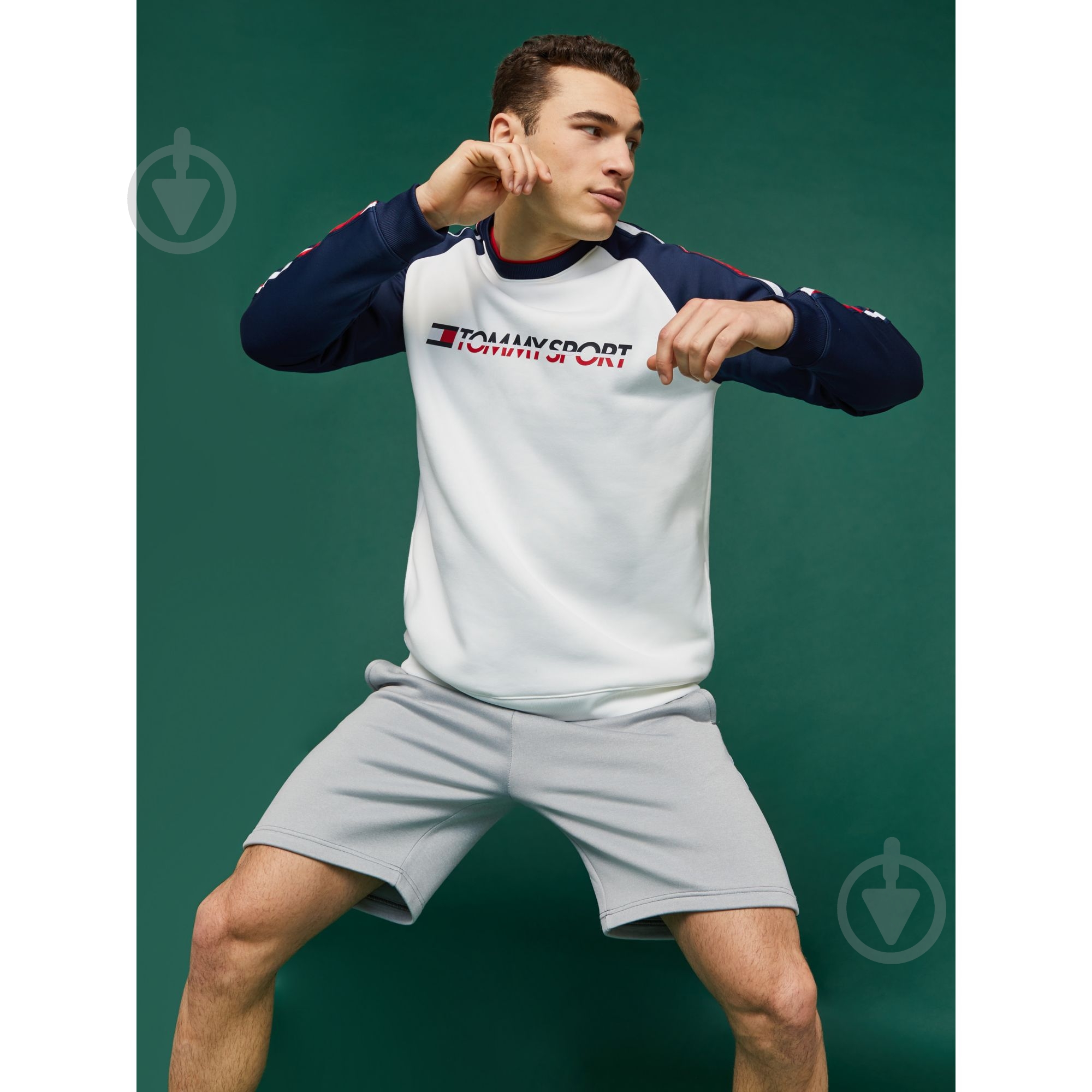 Джемпер Tommy Hilfiger FLEECE TAPE CREW S20S200276100 р. M белый - фото 1
