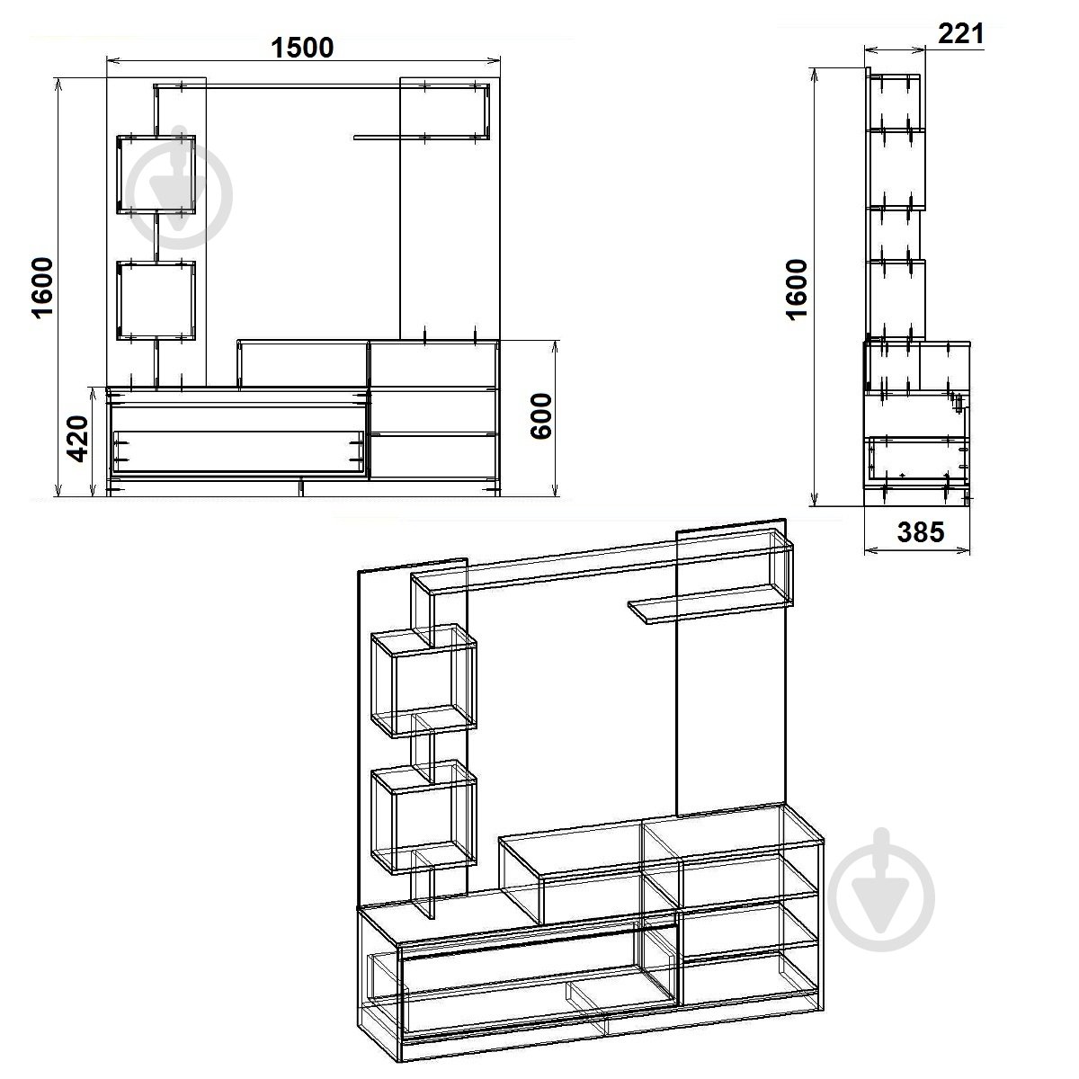 Стенка Милана ольха - фото 2