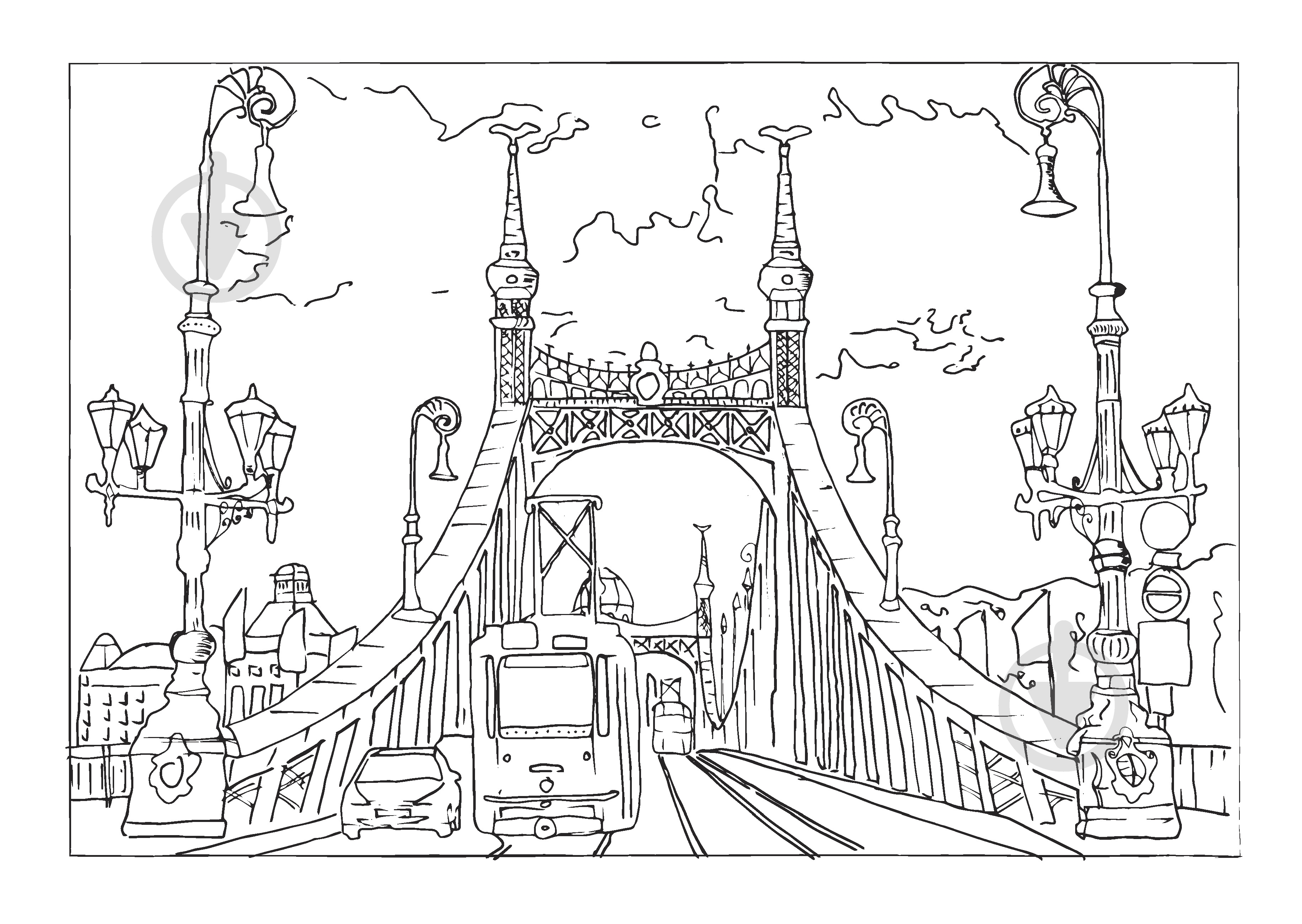 Скетчбук Будапешт A4 10 лист. 1В1520 Аркуш - фото 5