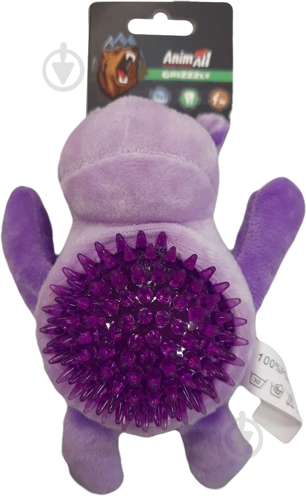 Игрушка для собак AnimAll Бегемот 19х18х8 см - фото 1 Игрушка для собак AnimAll Бегемот 19х18х8 см - фото 1