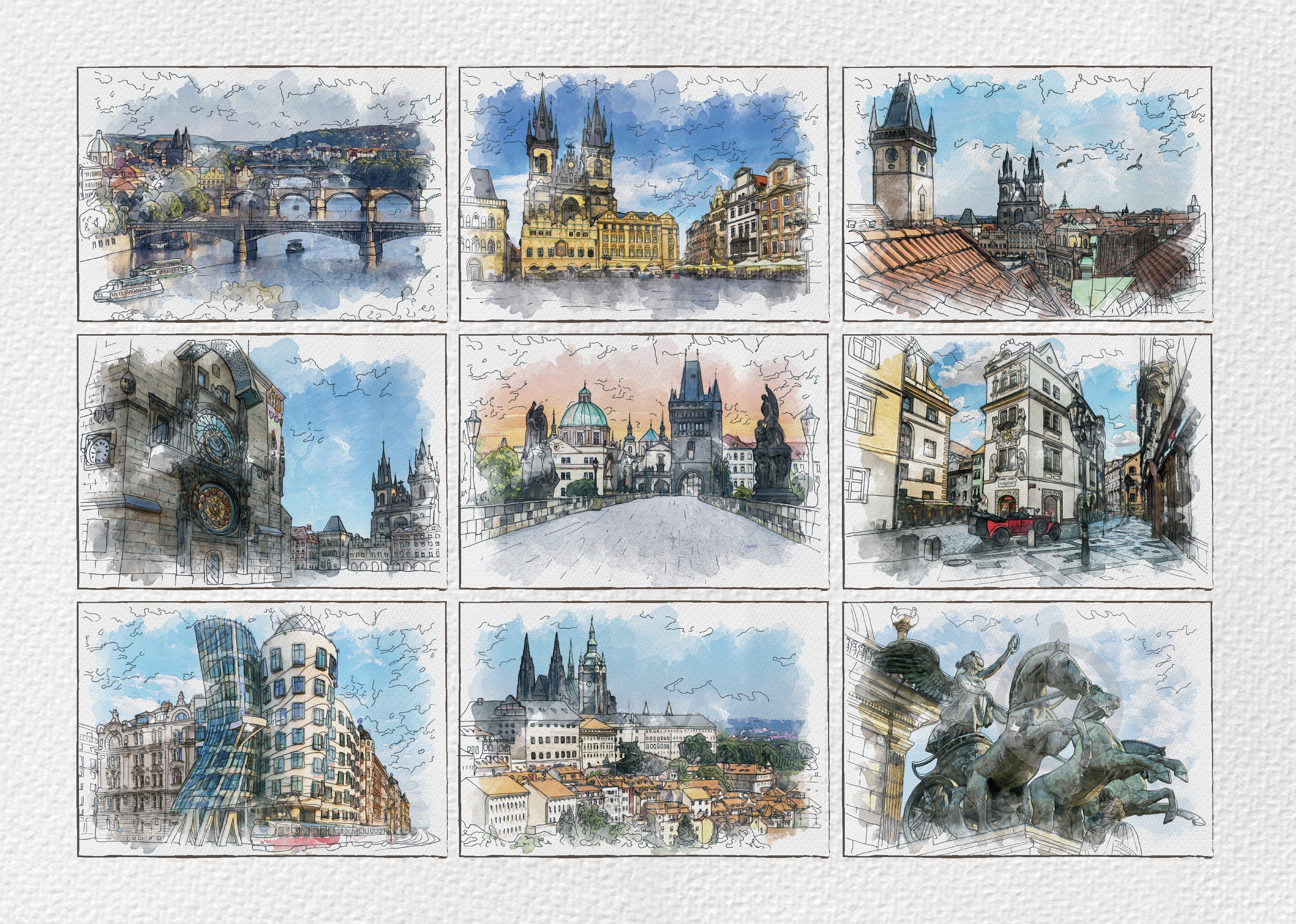 Скетчбук Прага А4 10 лист. 1В1522 Аркуш - фото 1 Скетчбук Прага А4 10 лист. 1В1522 Аркуш - фото 1