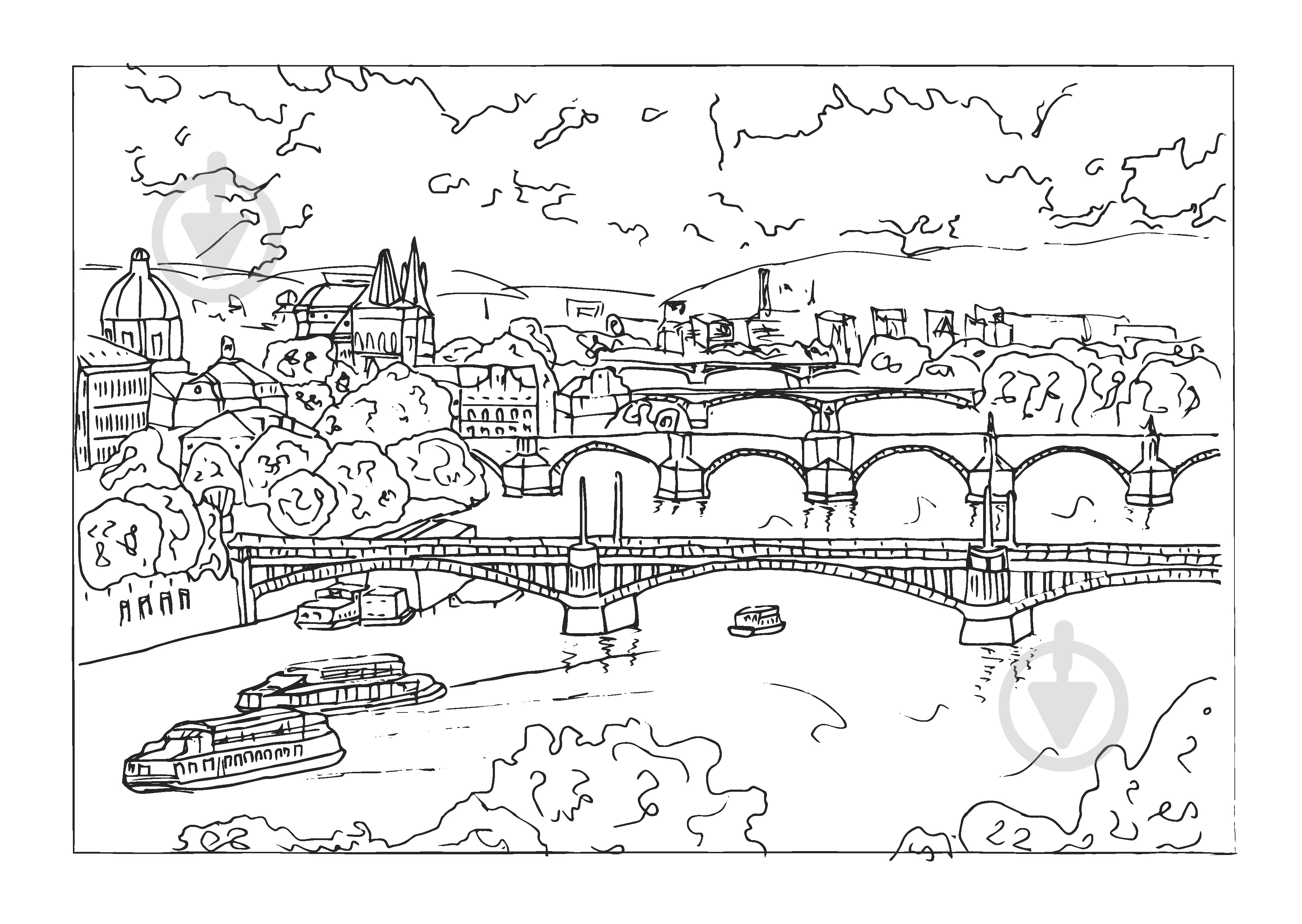 Скетчбук Прага А4 10 лист. 1В1522 Аркуш - фото 4 Скетчбук Прага А4 10 лист. 1В1522 Аркуш - фото 4