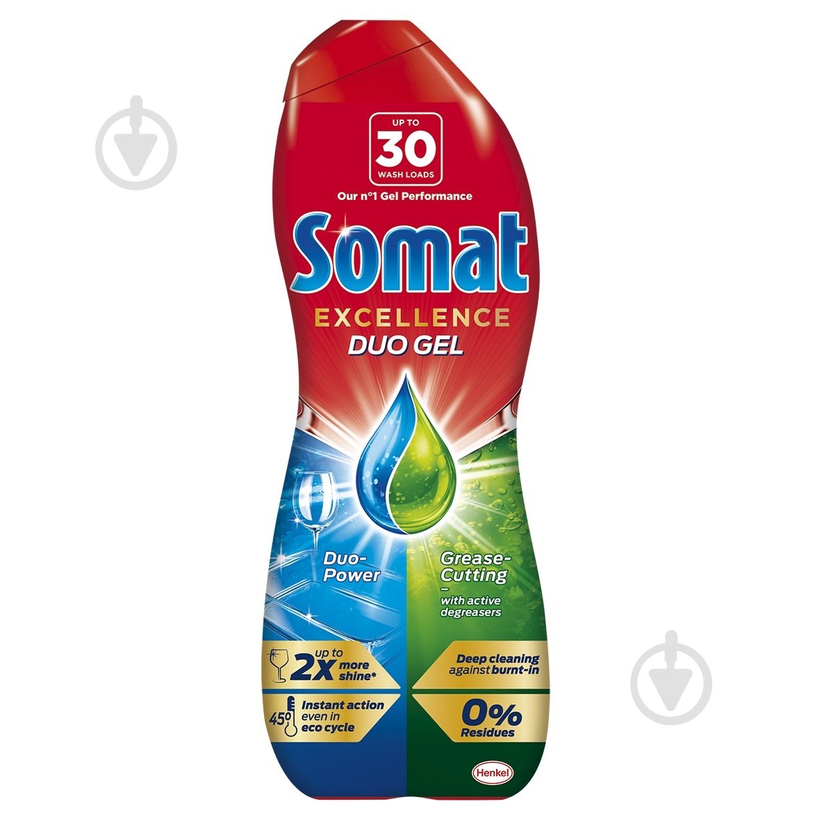 Гель для посудомийних машин Somat Exellence Duo Gel Антижир 0,54 л - фото 1
