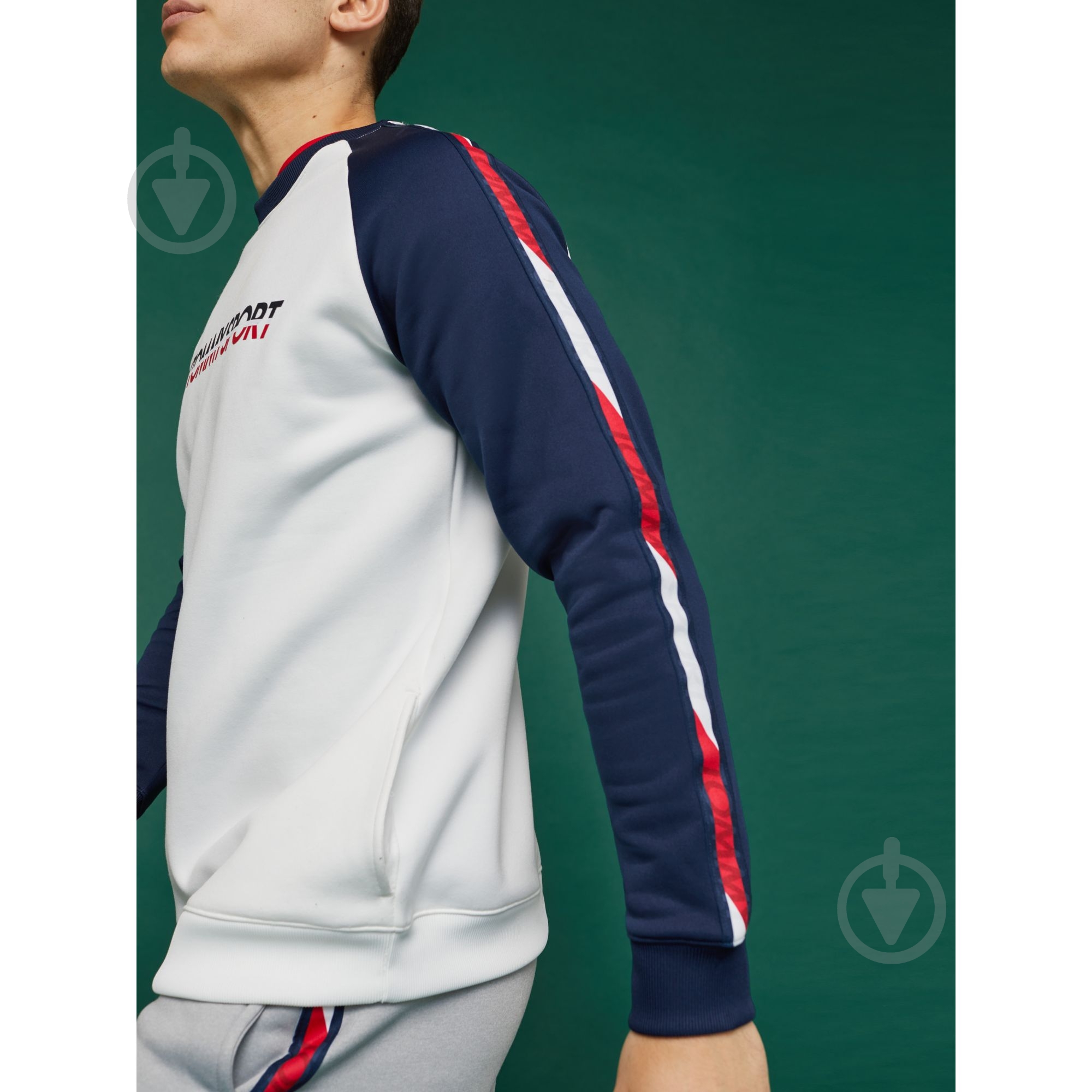 Джемпер Tommy Hilfiger FLEECE TAPE CREW S20S200276100 р. S белый - фото 3