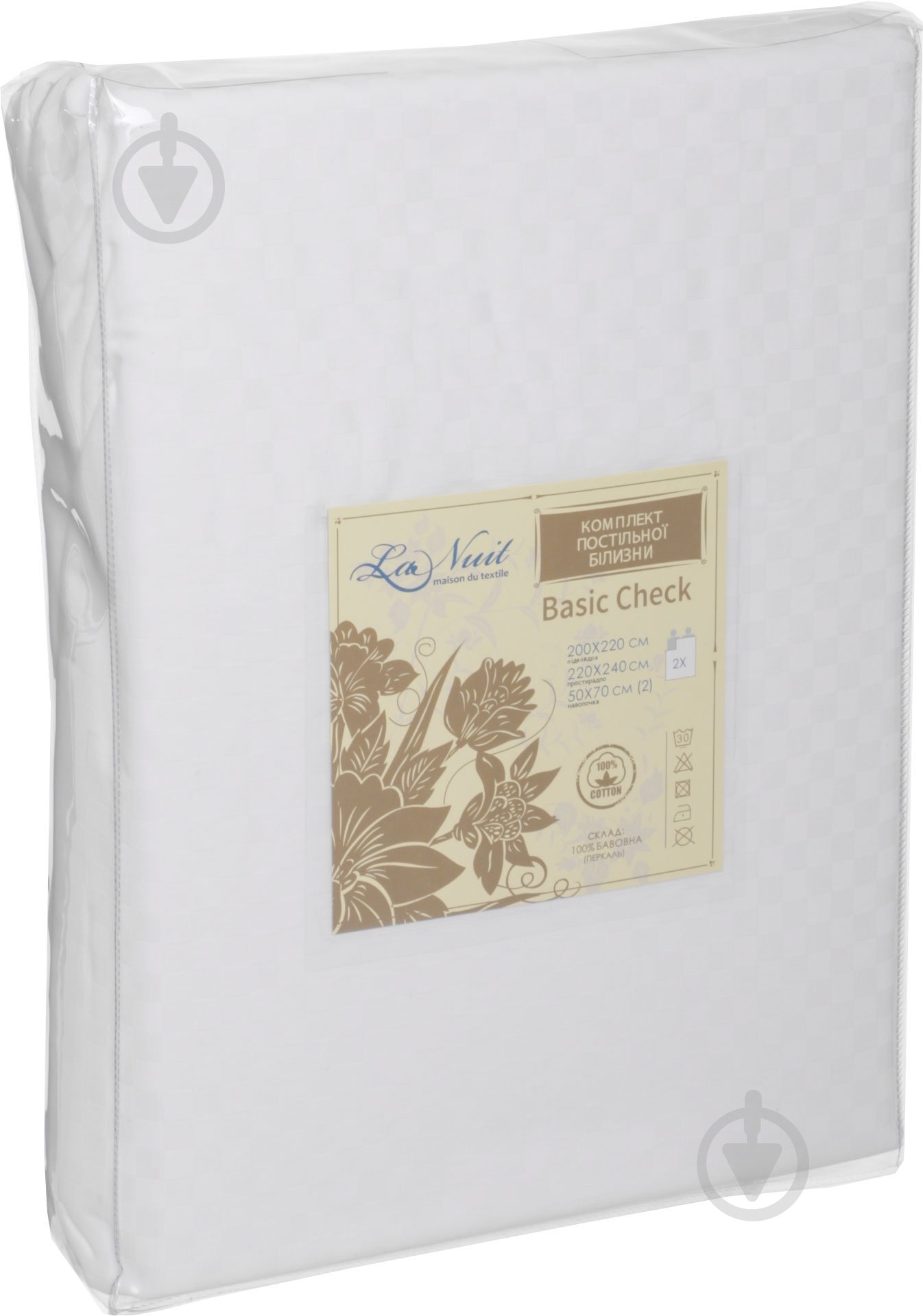 Комплект постельного белья Basic Check 2 белый La Nuit - фото 5