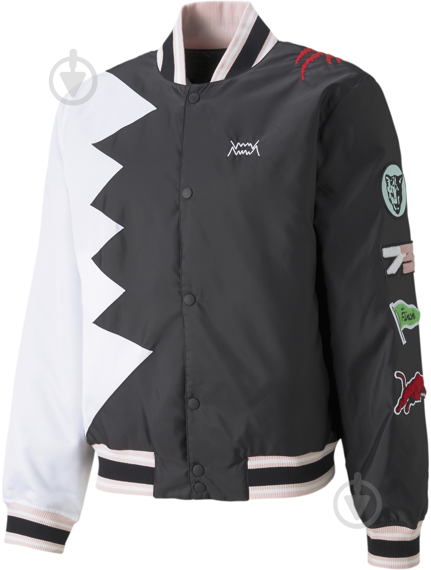 Куртка мужская зимняя Puma Official Visit Jacket 53209701 р.L черно-белая - фото 1
