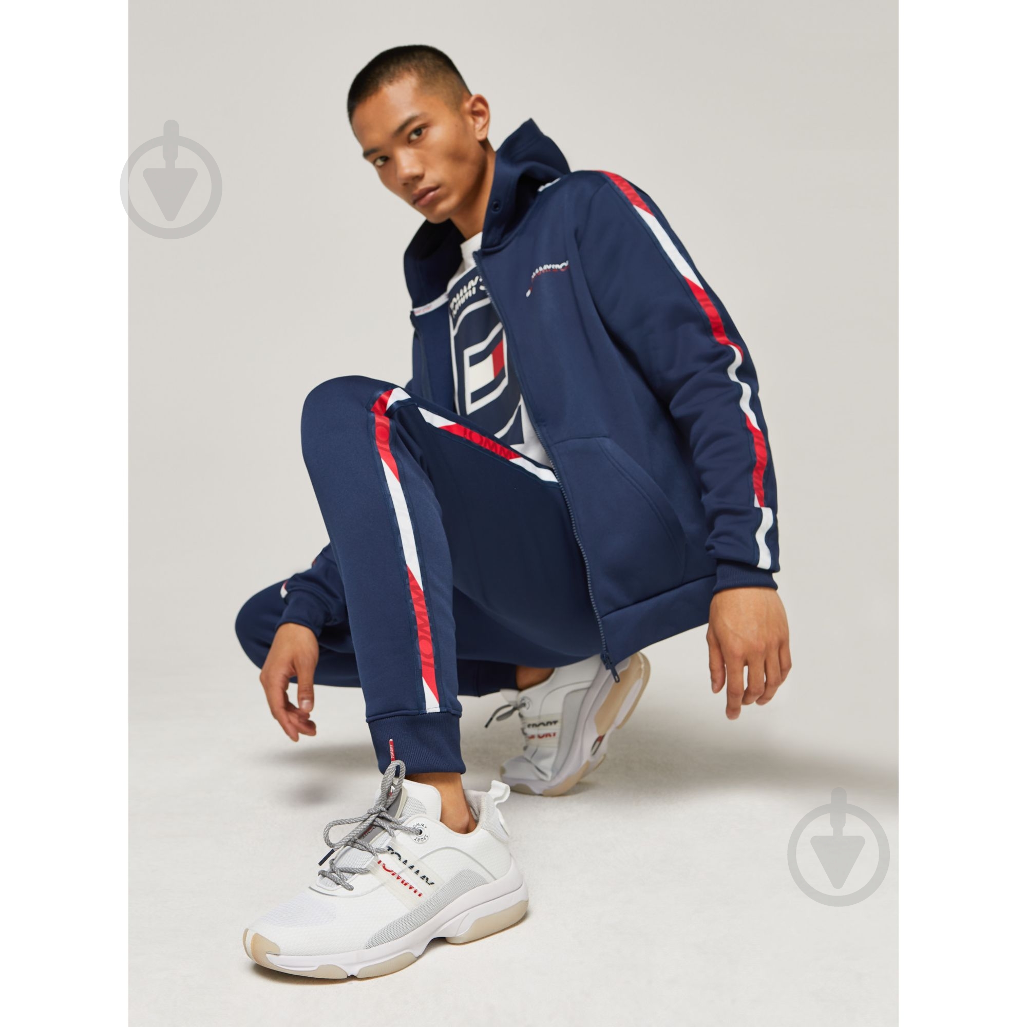 Джемпер Tommy Hilfiger FLEECE FZ HOODY TAPE S20S200287401 р. S темно-синий - фото 4