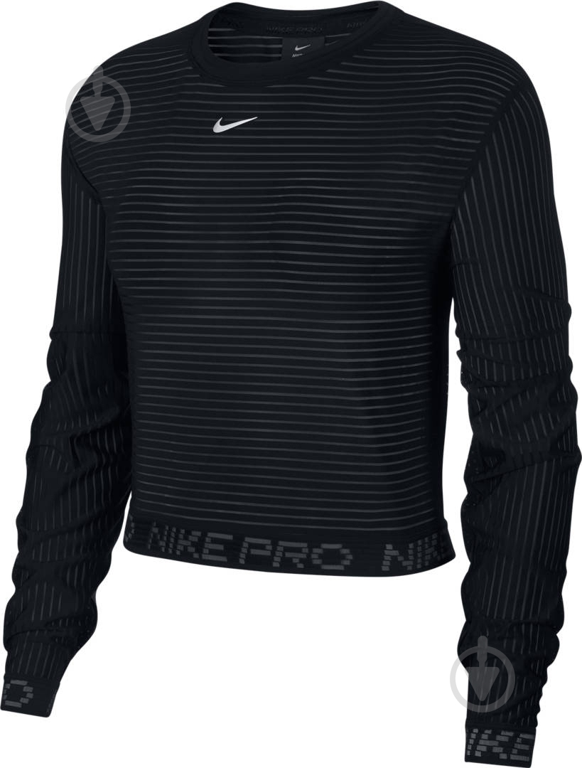 Футболка Nike W NP CLN MESH LS TOP CJ4175-010 р.XS черный - фото 1