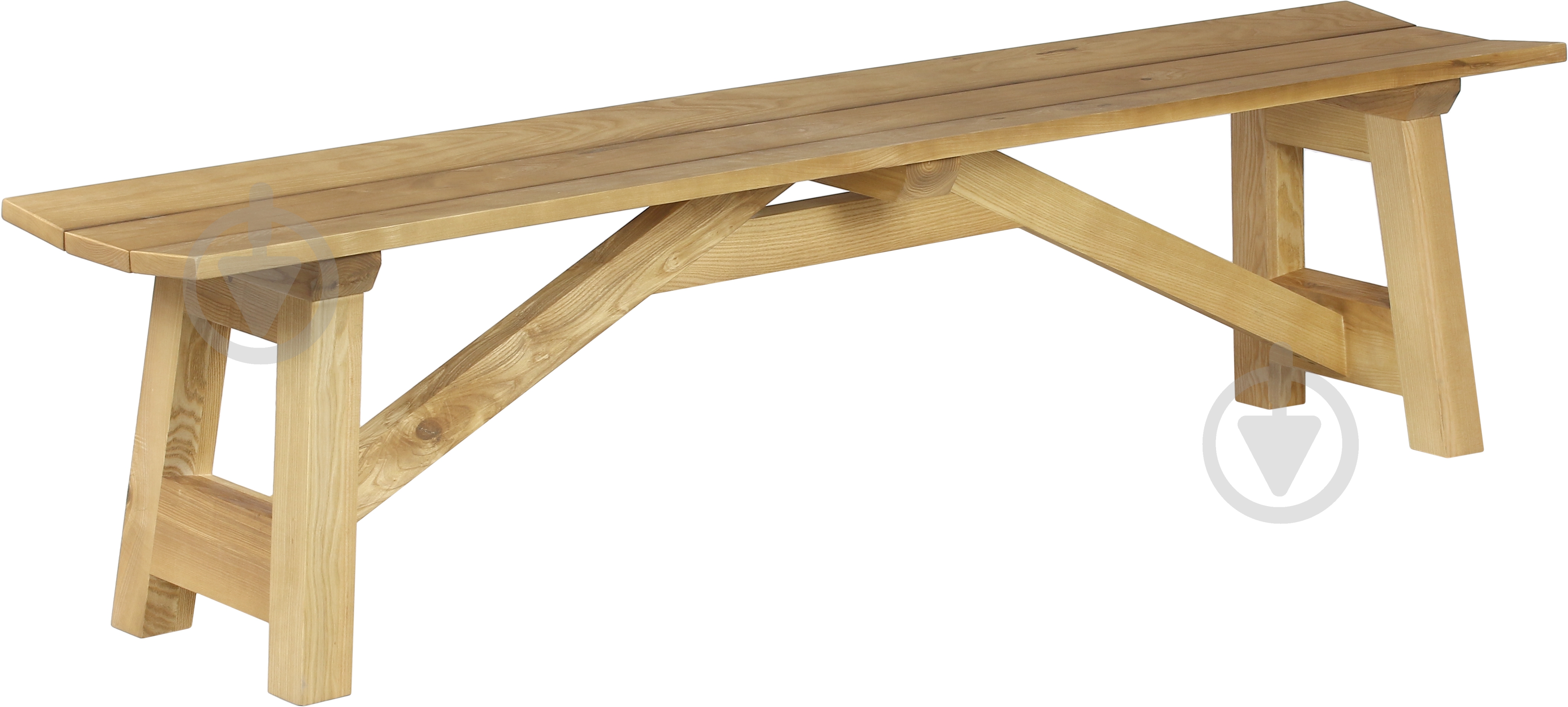 Скамья РПМК Рустик коричневый / дуб - фото 1