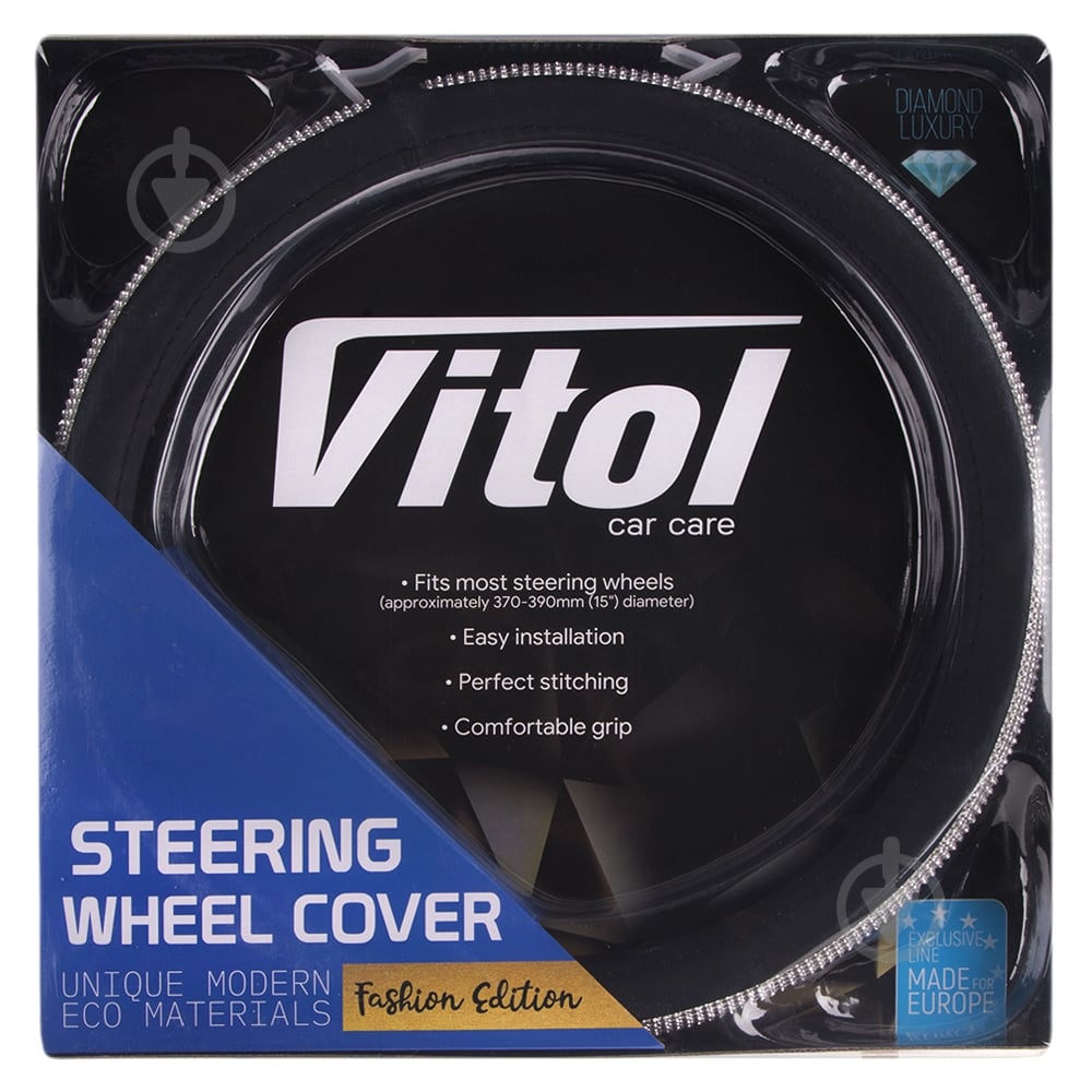 Чехол на руль Vitol VLOD-BRLT85 BK черный - фото 2