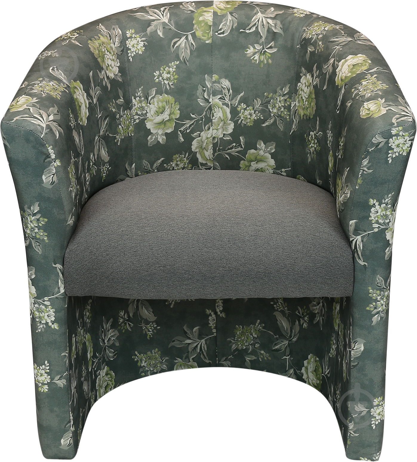 Кресло Марбет Marbella №21/№34 темно-зеленый с узором - фото 1