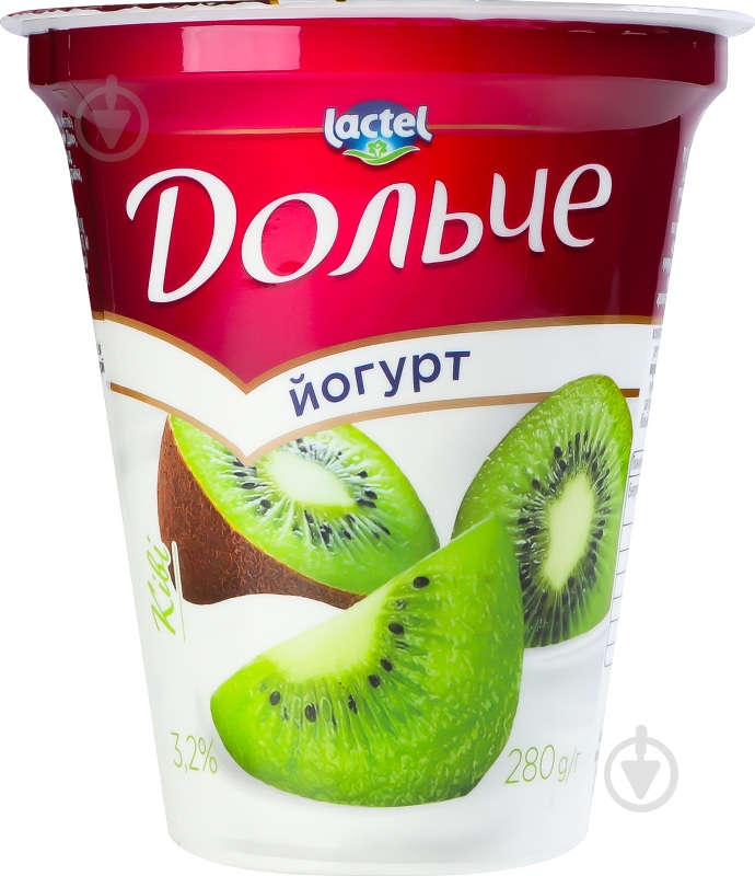 Йогурт Дольче Киви 3,2% 280 г - фото 1 Йогурт Дольче Киви 3,2% 280 г - фото 1